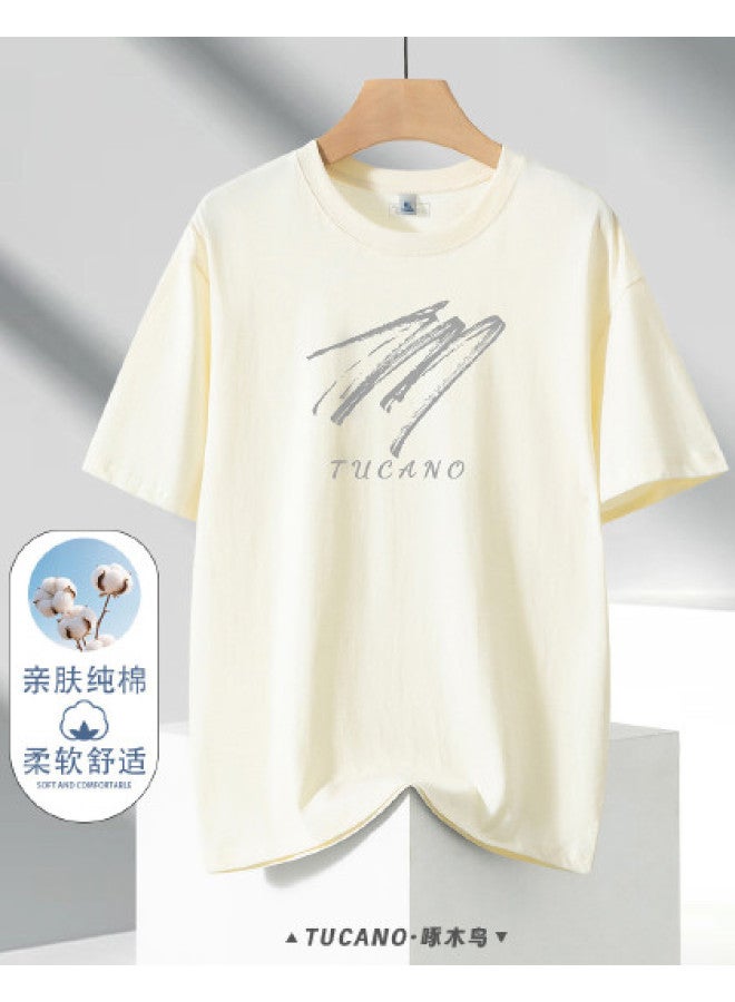 Tucano men's Short Sleeve T-shirt - Summer Graphic Print Comfortable Breathable Casual Versatile Crew Neck Tee - Image 1