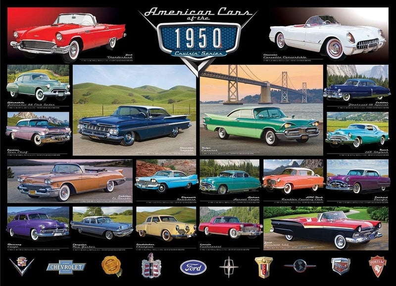 EuroGraphics 1950s Cruisin Classics Jigsaw Puzzle 1000Piece - Image 2