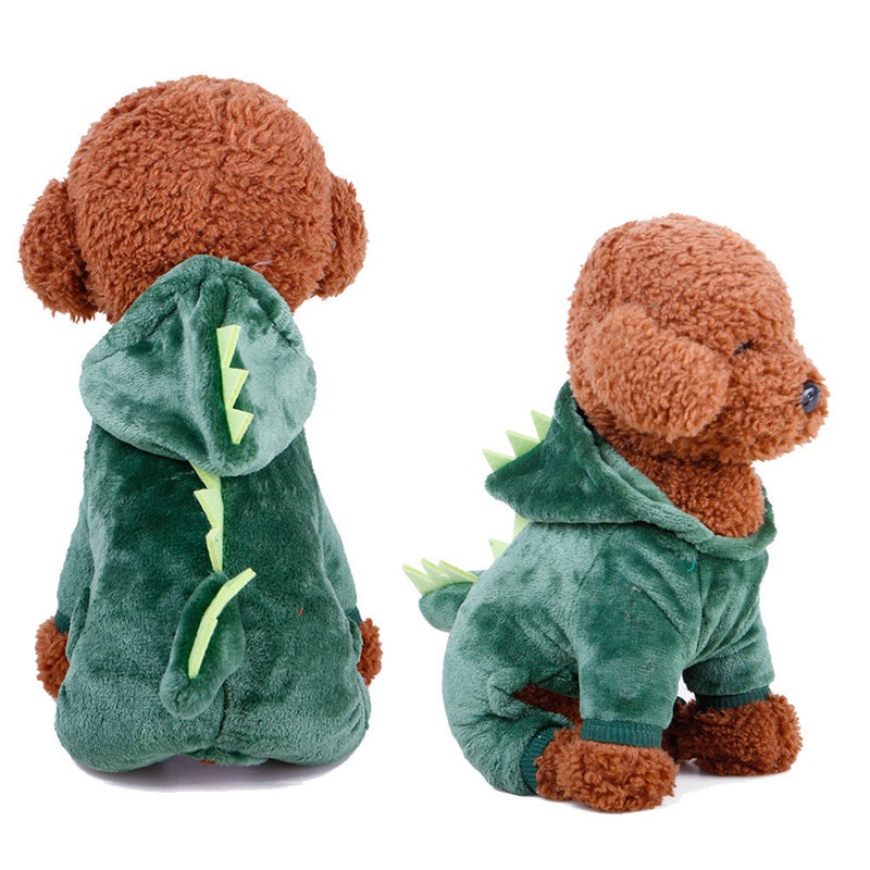 New Pet Clothes Dog Coral Fleece Four-Legged Cartoon Transformation Puppy Clothes Spot - Image 4