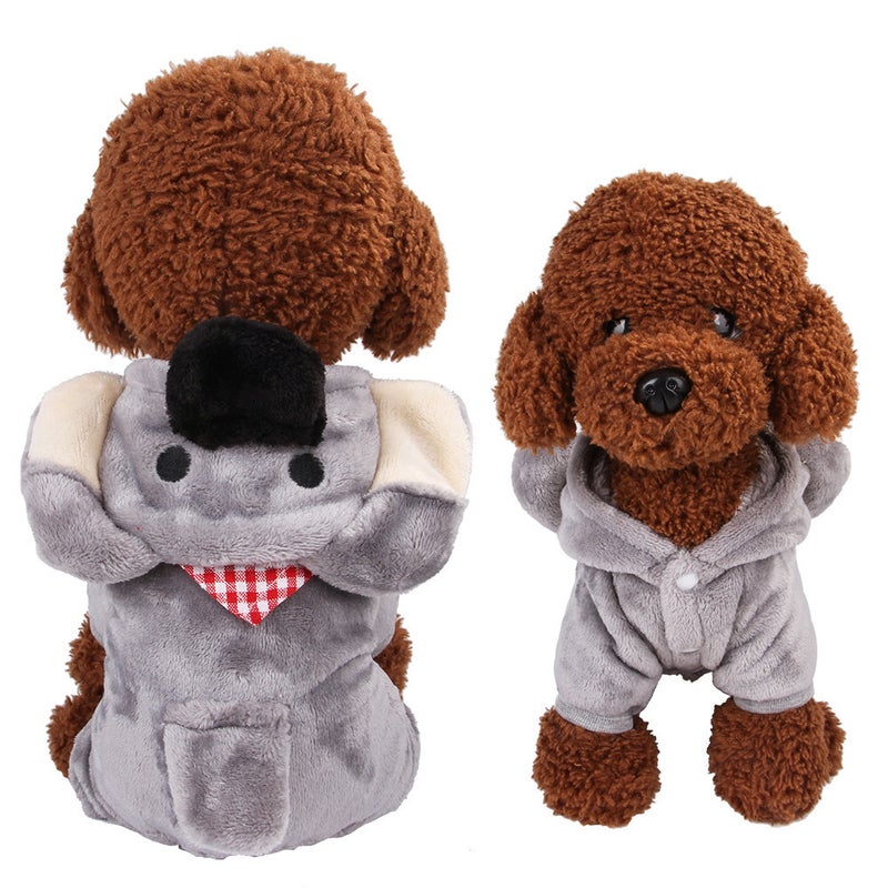New Pet Clothes Dog Coral Fleece Four-Legged Cartoon Transformation Puppy Clothes Spot - Image 3