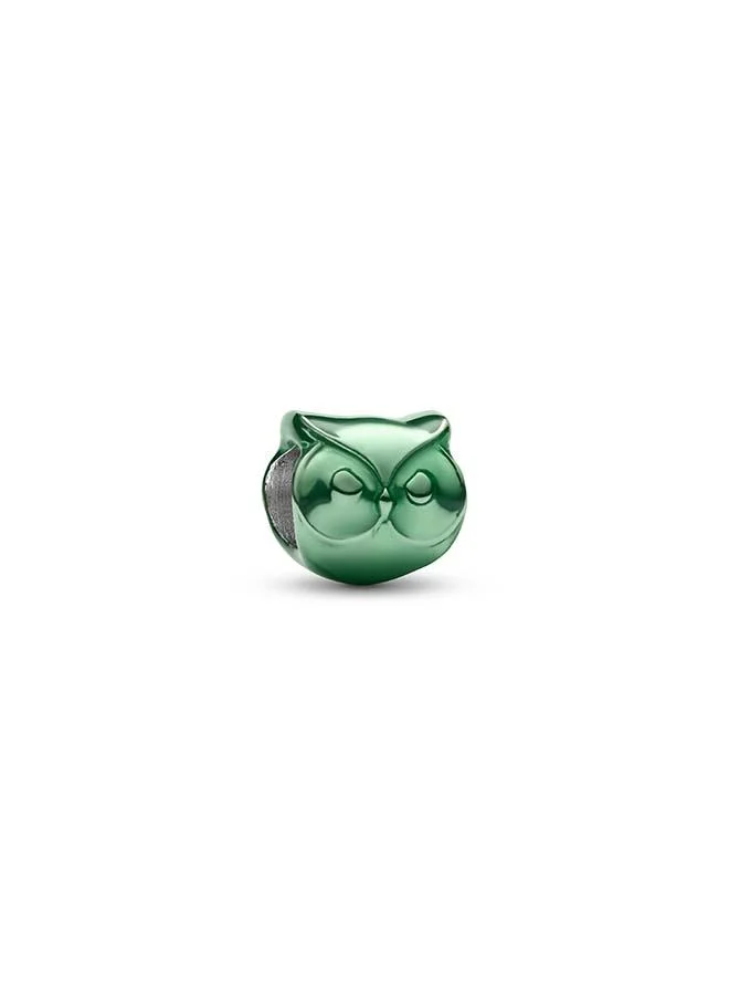 Green Owl Mini Charm