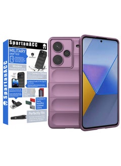 SpartanACC SpartanACC FlexArmor for Xiaomi Note 13 Pro Plus Case with Redmi Note 13 Pro Plus BackCover ShockProof MIlitray Drop Protection Reinforced Airbag Corners for Note 13 Pro Plus Cover Purple  - Image 1