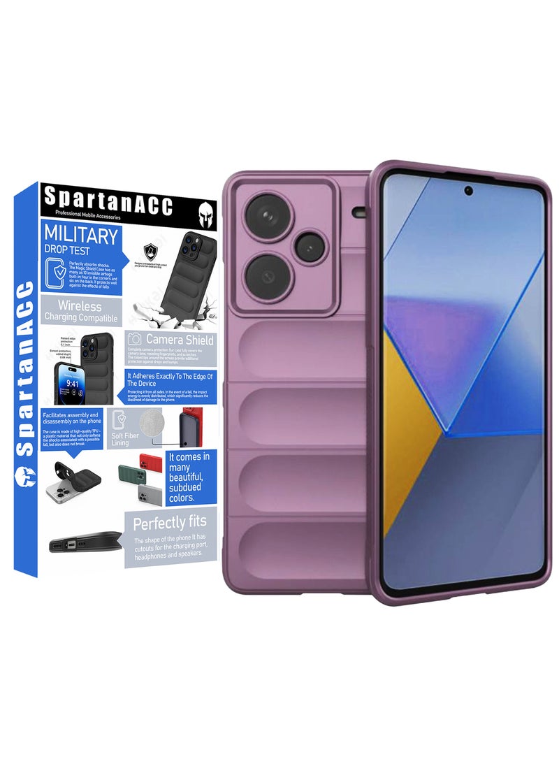 SpartanACC - SpartanACC FlexArmor for Xiaomi Note 13 Pro Plus Case with Redmi Note 13 Pro Plus BackCover ShockProof MIlitray Drop Protection Reinforced Airbag Corners for Note 13 Pro Plus Cover Purple - Image 1