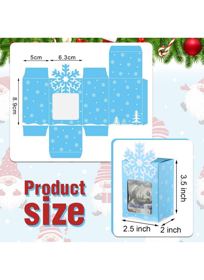 Eaasty 18 Count Christmas Cash Gift Boxes For Gifting Money With Clear Window Money Holder For Cash Gift Holiday Paper Gift Boxes Christmas Santa Tree Ornament Gift Wrap Boxes For Presents  - Image 1