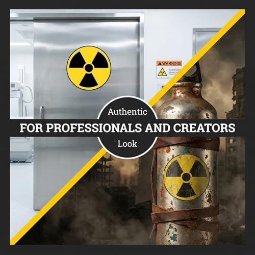 Safety Supply Mart Radiation Hazard Warning Label, 3" Round, Pack of 6 Decals, Coated Paper, Yellow/Black Universal Radiation Symbol Stickers, Self-Adhesive Radioactive Sign - Image 5