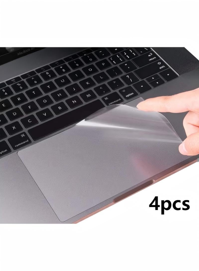 غطاء حماية لشاشة اللمس، مضاد للتعرق، مضاد لبصمات الأصابع، غطاء حماية للوحة التتبع من مادة TPU لجهاز MacBook Air A2179/A2337 (13 بوصة، عبوة من 4 قطع) - Image 1