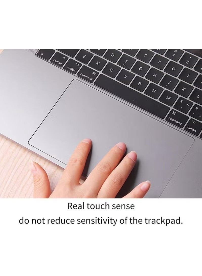 غطاء حماية لشاشة اللمس، مضاد للتعرق، مضاد لبصمات الأصابع، غطاء حماية للوحة التتبع من مادة TPU لجهاز MacBook Air A2179/A2337 (13 بوصة، عبوة من 4 قطع) - Image 2