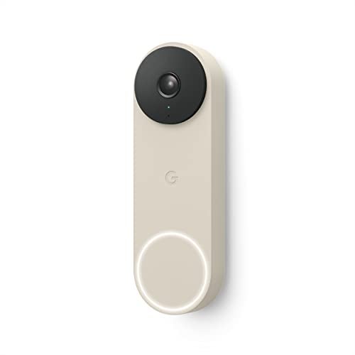 Google Nest Doorbell Wired 2nd Gen Wired Video Doorbell Camera Doorbell Security Camera Linen - Image 1