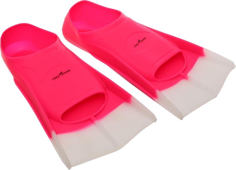 Shark Swim Fins Size 42-44 Premium Training Flippers for Adults Lightweight &amp; Hydrodynamic Design Perfect for Swimming, Snorkeling &amp; Fitness - Pink