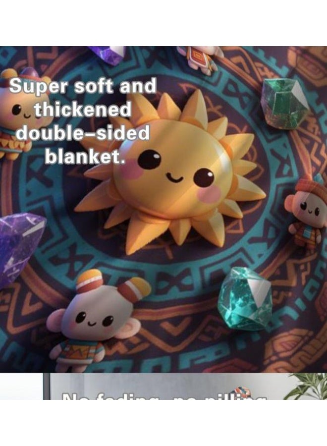 general Flannel thin blanket (warm and comfortable, suitable for sleep, gaming, dust removal and sandproof) 150cm*200cm - 626 - Image 5