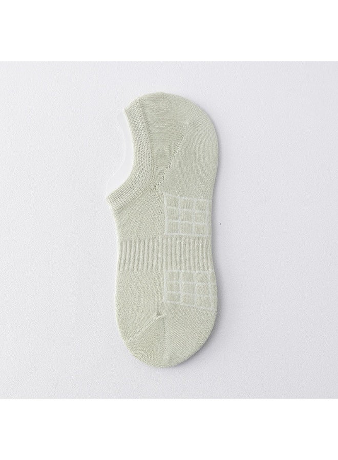 Shougu Women's Thin Anti Slip And Non Shedding Boat Socks With Shallow Mouth 10 Piece Set 