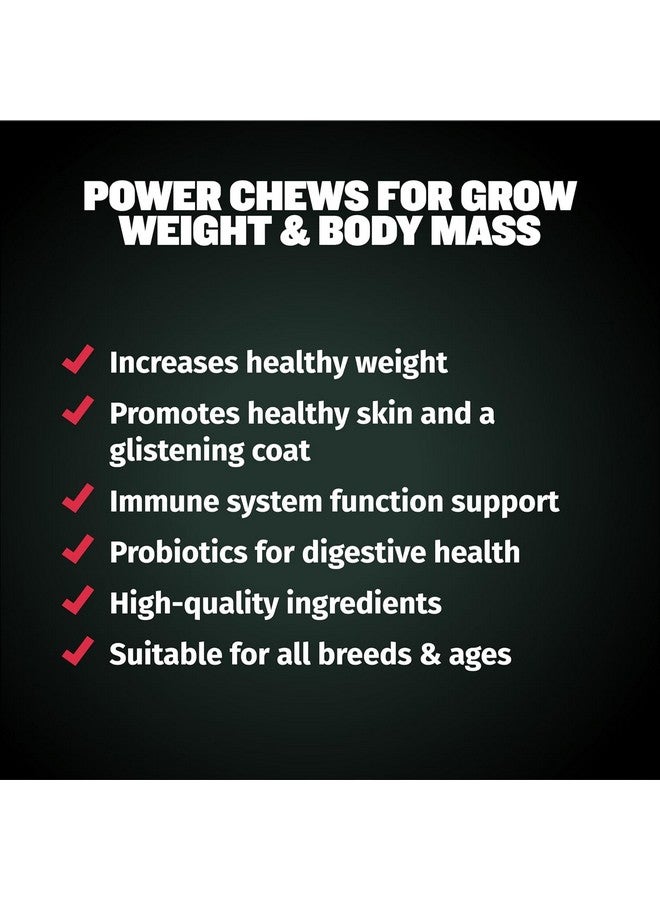 Bully Max Dog Weight Gainer Chews - High Calorie Health Supplement for Healthy Weight Gain, Immunity & Digestive Health for All Breeds & Ages - 2 Packs, 75 Soft & Tasty Chews per Pack - Image 4