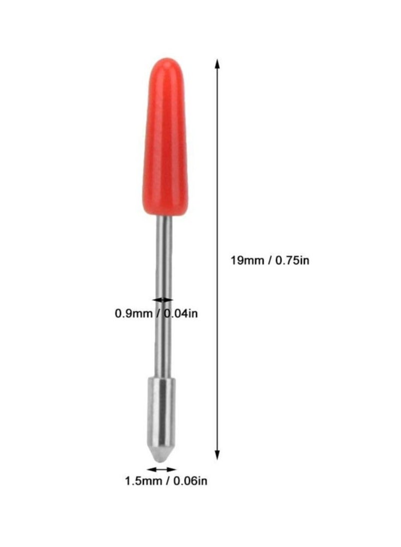 15 Pack 45° Blade, Blade Holder Blades Holder, Cutting Plotter Holder, Suitable for Cutter Plotter Lettering and Cutting (19 mm) - Image 2