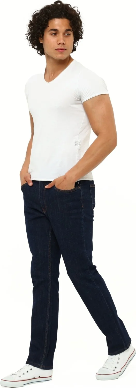 Cedy Denim Men's Yüksel Waist Wide Cut Piggy Leg Denim Trousers Regular Fit Jean C336