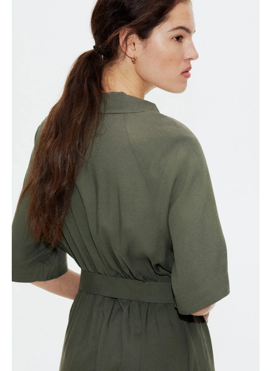 اتش اند ام Tie-Belt Shirt Dress