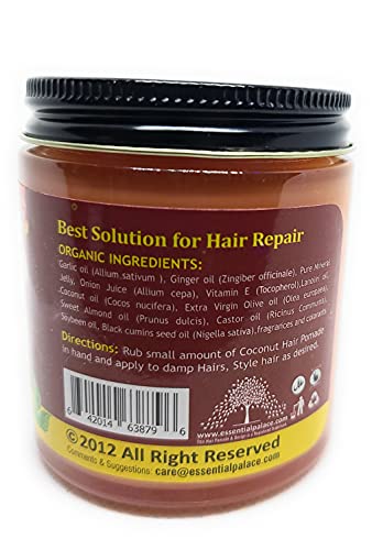 ESSENTIAL PALACE Organic Garlic oil  Ginger with Onion extracts grow  edge treament pomade 4 onces pack of 1 Pink - Image 5