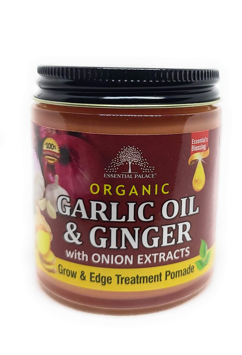 ESSENTIAL PALACE Organic Garlic oil  Ginger with Onion extracts grow  edge treament pomade 4 onces pack of 1 Pink - Image 3