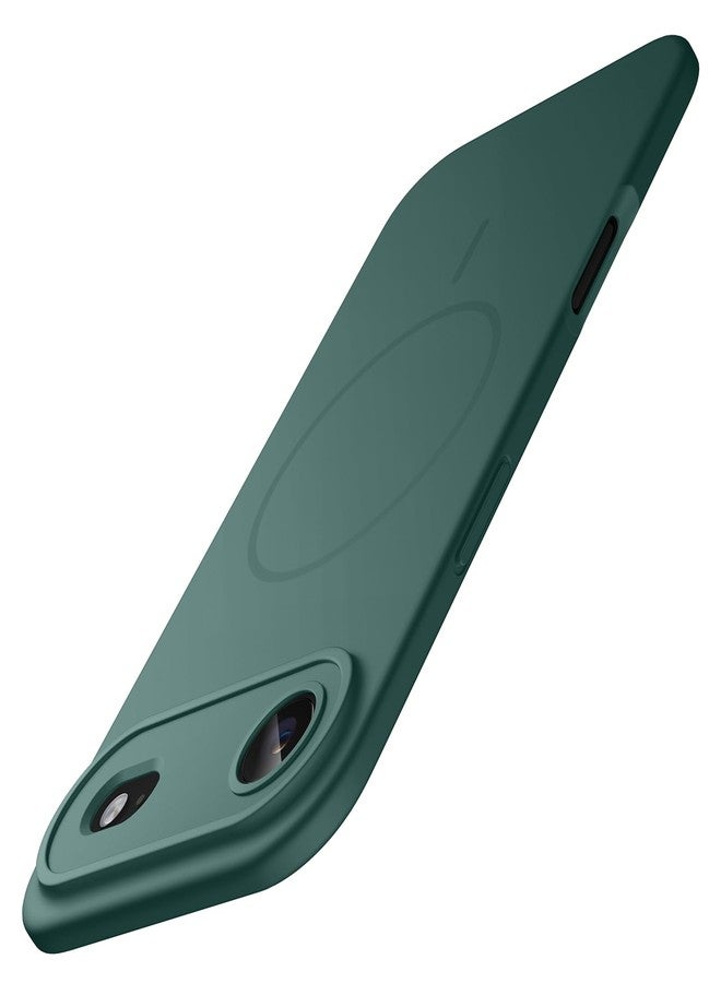 JETech Magnetic Silicone Case for iPhone Air, Compatible with MagSafe, Silky Soft Touch, Shock Absorbing Phone Cover with Camera Lens Protection, 6.5-Inch Display (Midnight Green) - Image 1