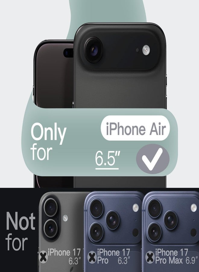 JETech Magnetic Silicone Case for iPhone Air, Compatible with MagSafe, Silky Soft Touch, Shock Absorbing Phone Cover with Camera Lens Protection, 6.5-Inch Display (Midnight Green) - Image 2