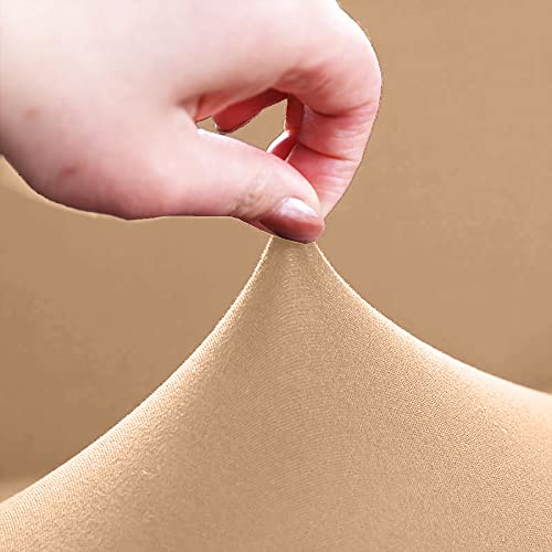 LUXTON HOME Universal Elastic Sofa Cover Stretchable Slipcover for Any Type of Sofa or Couch | Spandex Jacquard Fabric | Easy Installation & Washable | Living Room,Office (Beige, Three Seater) - Image 4