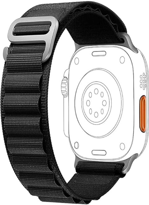 Alpine Loop for Apple Watch Compatible with Apple Watch 49mm 45mm 44mm 42mm, Durable Nylon Solo Loop Sport Strap with Titanium G Hook for iWatch Utral/SE Series 8 7 6 5 4