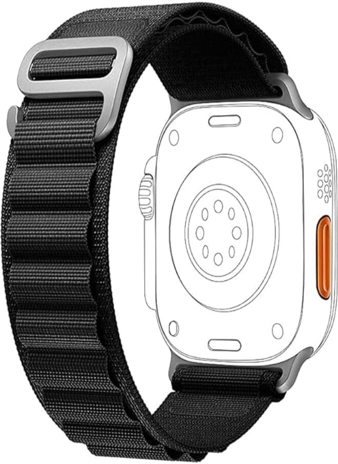 Generic - Alpine Loop for Apple Watch Compatible with Apple Watch 49mm 45mm 44mm 42mm, Durable Nylon Solo Loop Sport Strap with Titanium G Hook for iWatch Utral/SE Series 8 7 6 5 4 - Image 1