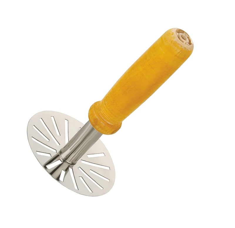 First Front Wooden Potato Masher with LighterKnife Set Pack of 2 Multicolour - Image 2