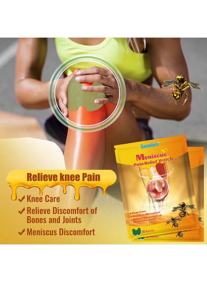سوميفون Sumifu meniscus رعاية التصحيح، رقعة الركبة سمة النحل، رقعة مرهم تخفيف الألم - Image 5