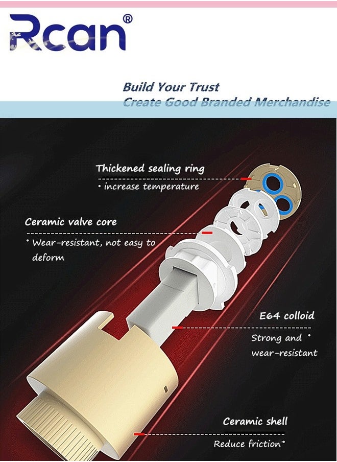2 In 1 Kitchen Faucet Pull Out Mixing High Pressure Spray Gun Nozzle 360° Rotating Countertop Sink Single Handle Hot and Cold Dual Control Faucet Multi-Functional Suitable for Kitchen Bathroom Balcony