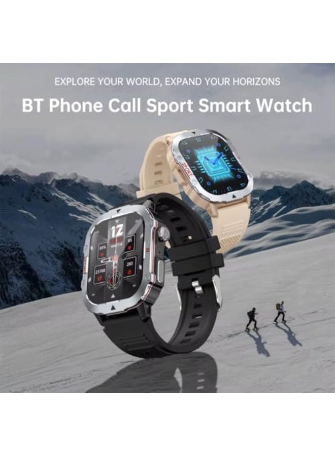 Smartwatch Pro 2025 – Bluetooth Calling, Wireless Charging, Health & Fitness Tracker, Sports Smart Watch for Men and Women, HD Display, Fashion Design, Compatible with Android - Image 3