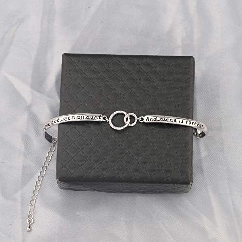 WUSUANED Aunt & Niece Bracelet - Birthday & Graduation Gift - The Love Between An Aunt and Niece is Forever - Relationship Bracelet - Image 5