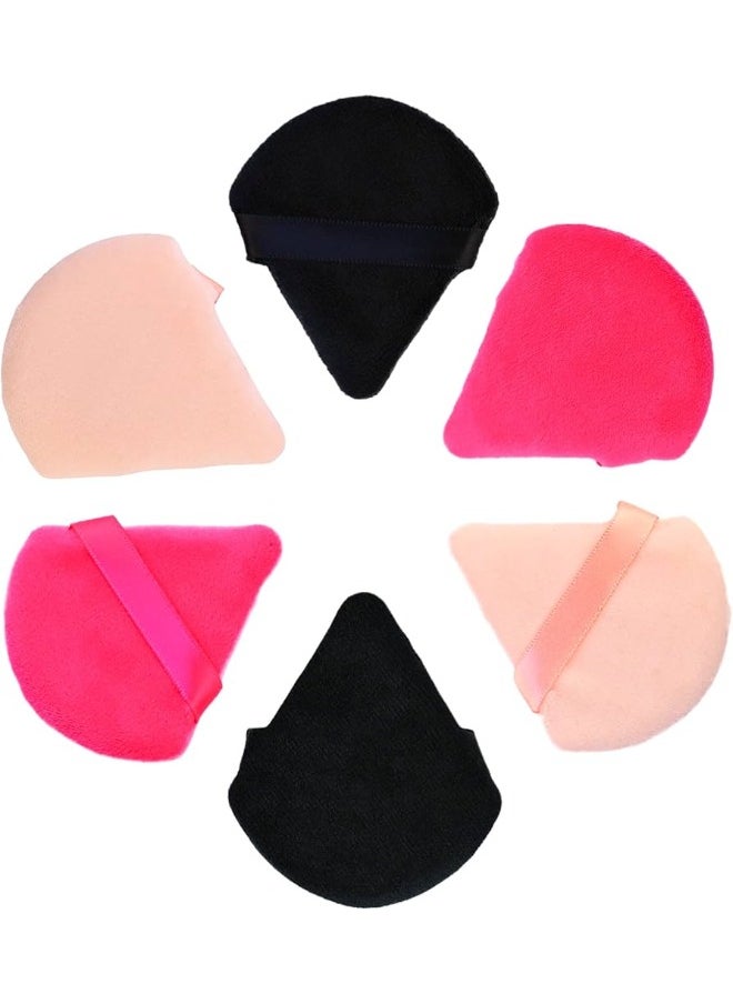 3 Pcs Triangle Powder Puff Set - For Precise Makeup and a Natural Look