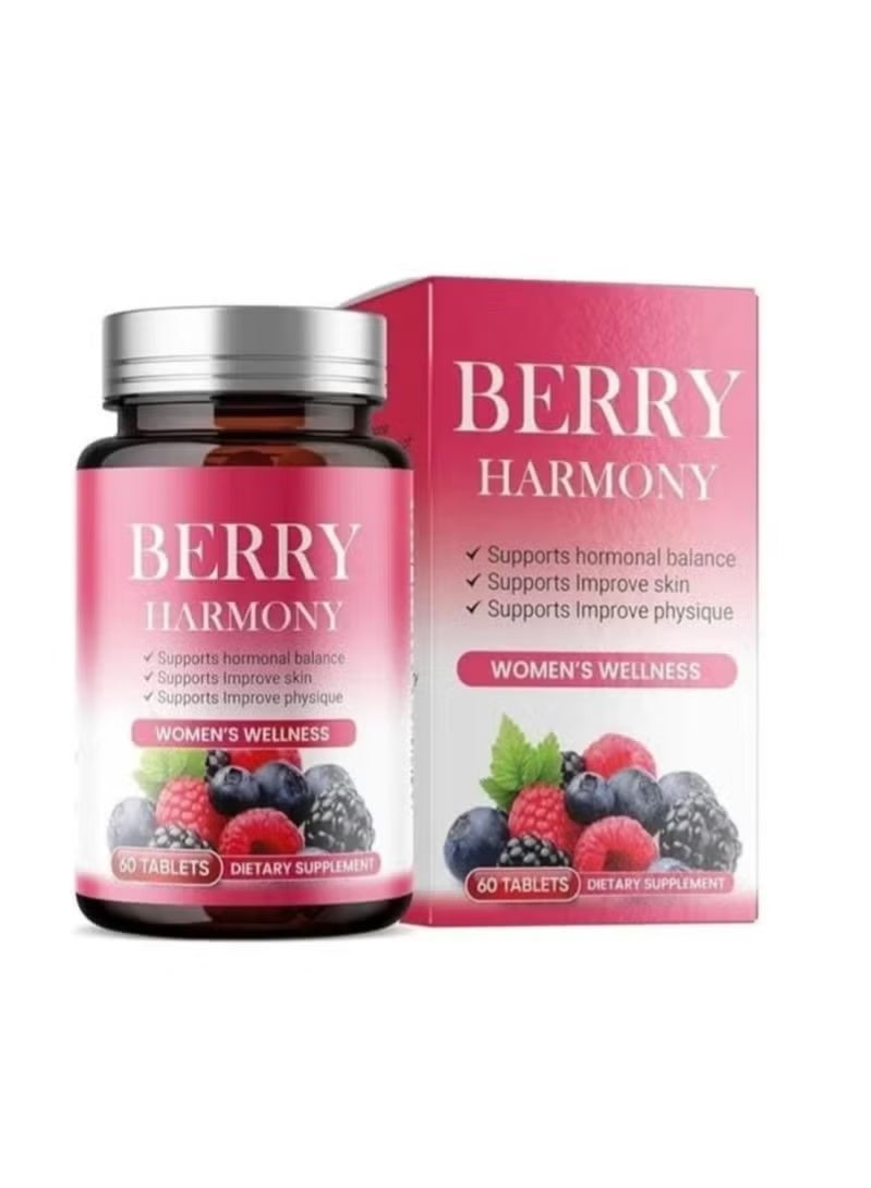 بيري هارموني اليكاري ​​بيري هارموني يدعم التوازن الهرموني يدعم تحسين البشرة يدعم تحسين اللياقة البدنية 60 قرص