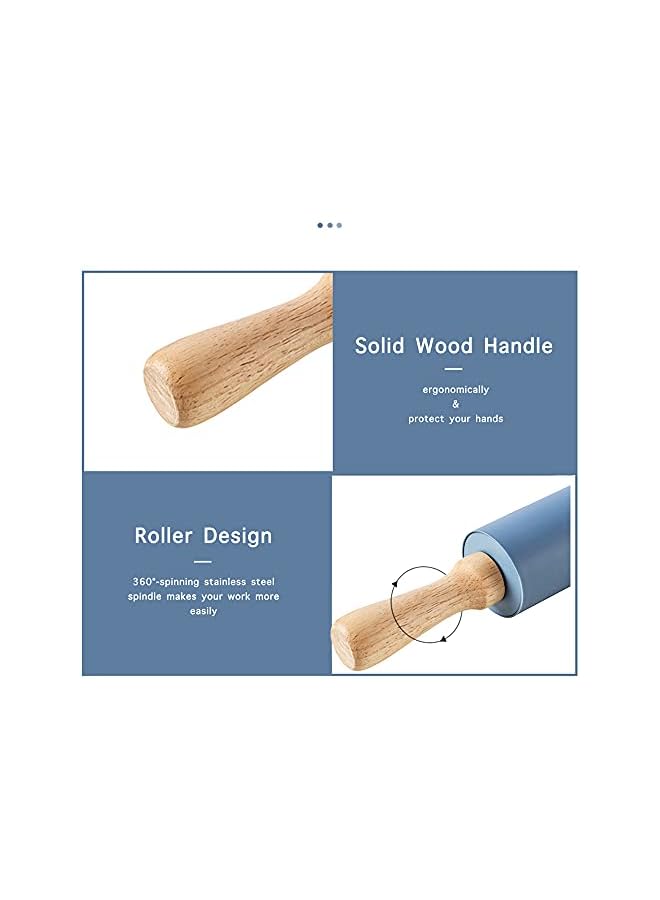 S-TOP Silicon Rolling Pin (Ocean Blue) - Image 4