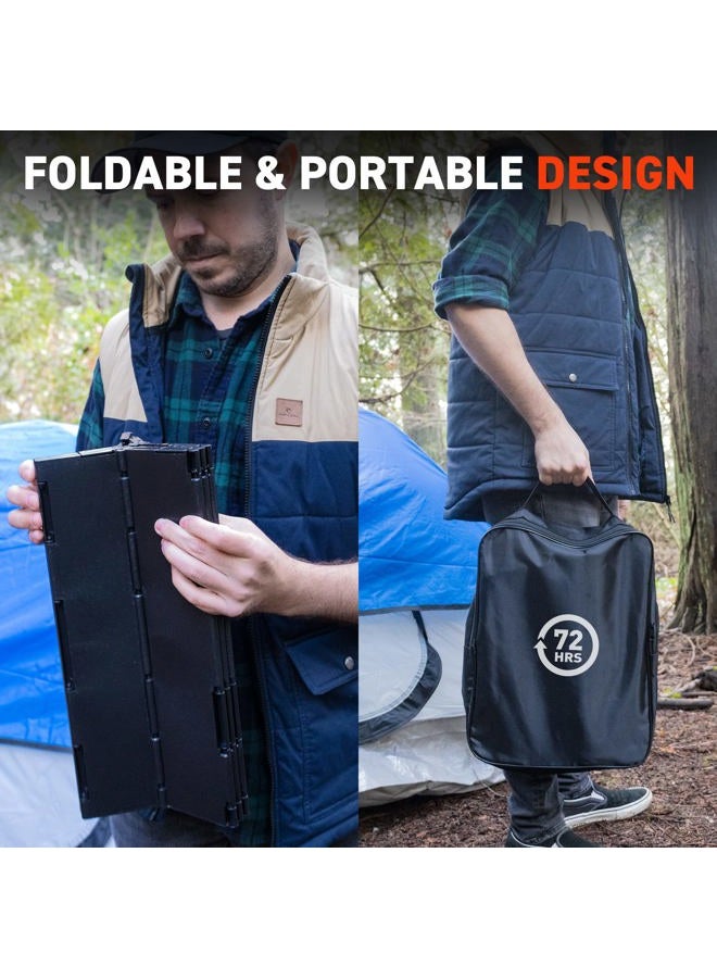 72 HRS Portable Collapsible Camp Toilet - Extra Large, Lightweight & Sturdy (With 12 Toilet Bags) - Image 4