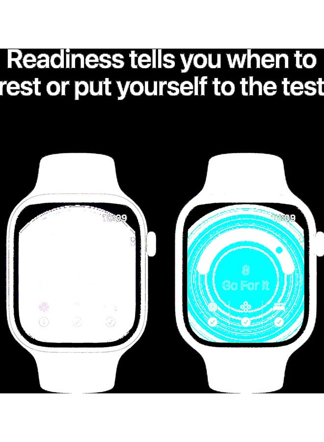 Apple Watch Series 12 GPS 46mm (Middle East Version) Aluminium Case with Black Sport Band - M/L black - Image 4