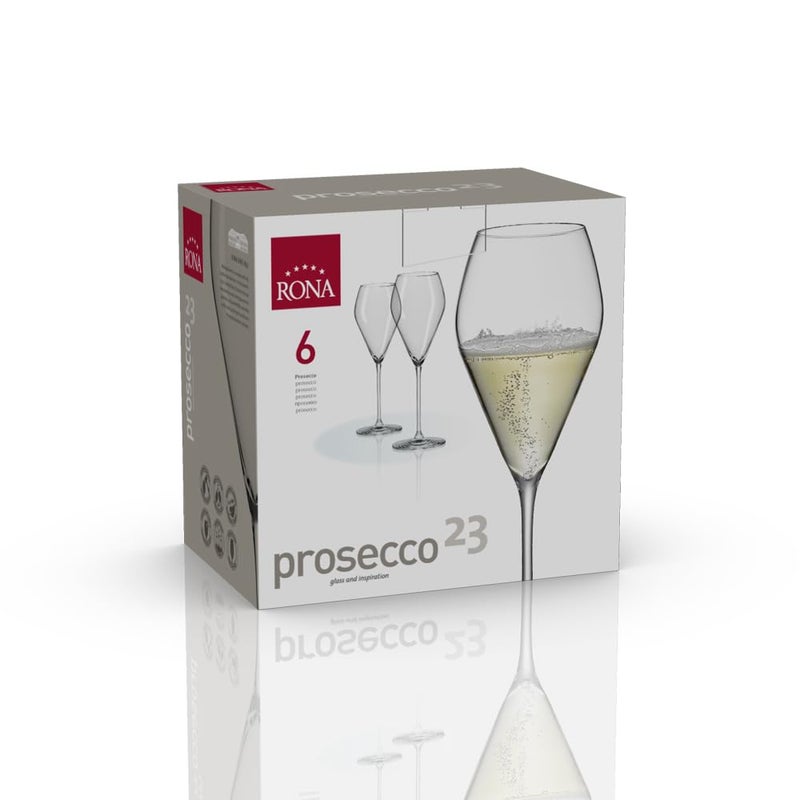 RONA Universal Prosecco 230 ml Set of 6 GlassesModel 7009 230 - Image 1