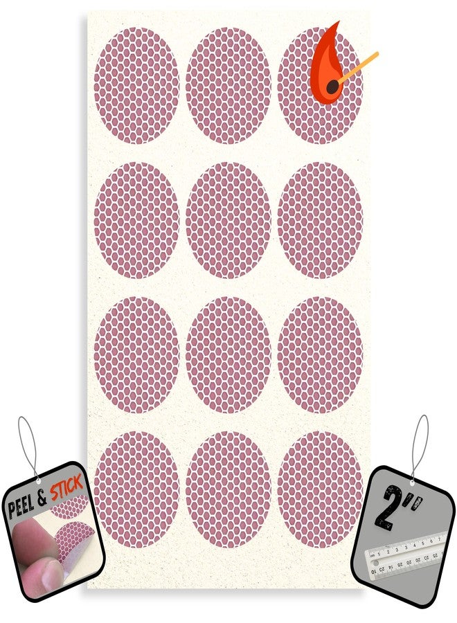 Winecraft 2 INCH - 12 Count Sheet | Large Match Striker DOT Stickers (2" Diameter) | Replacement Stryker Stricker for Safety Matches | Peel & Stick Flint Lighter Pad Circle - Image 1