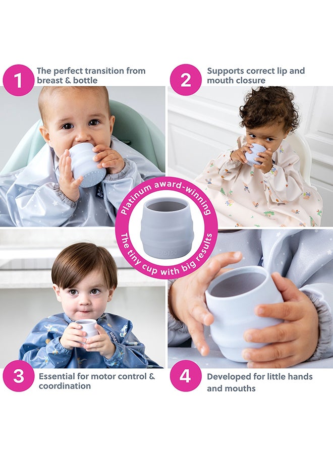 bibado - Sippit™ Silicone Trainer Cup 2-Pack, Suitable For 4 Months+, Transition To Open-Cup Drinking - Mist - Image 1