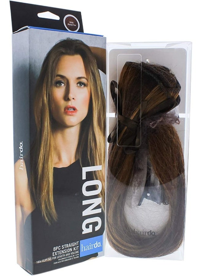 hairdo طقم وصلات شعر مستقيمة 8 قطع - R28S جليز فاير - Image 1