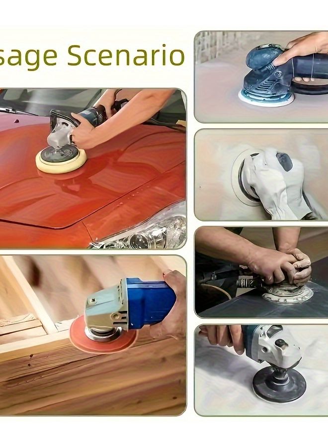 15 قطعة 100 حبيبة أقراص صنفرة 9 بوصة 10 فتحات لآلة صنفرة الحوائط الجافة - Image 5