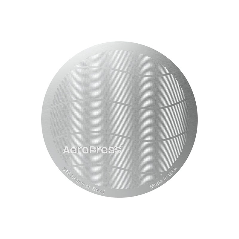 AeroPress 316 Stainless Steel Reusable Filter, Durable Metal Coffee Filter, Sustainable, Eco-Friendly, Travel-Friendly, Fits Standard Size AeroPress Manual Coffee Makers - Image 1