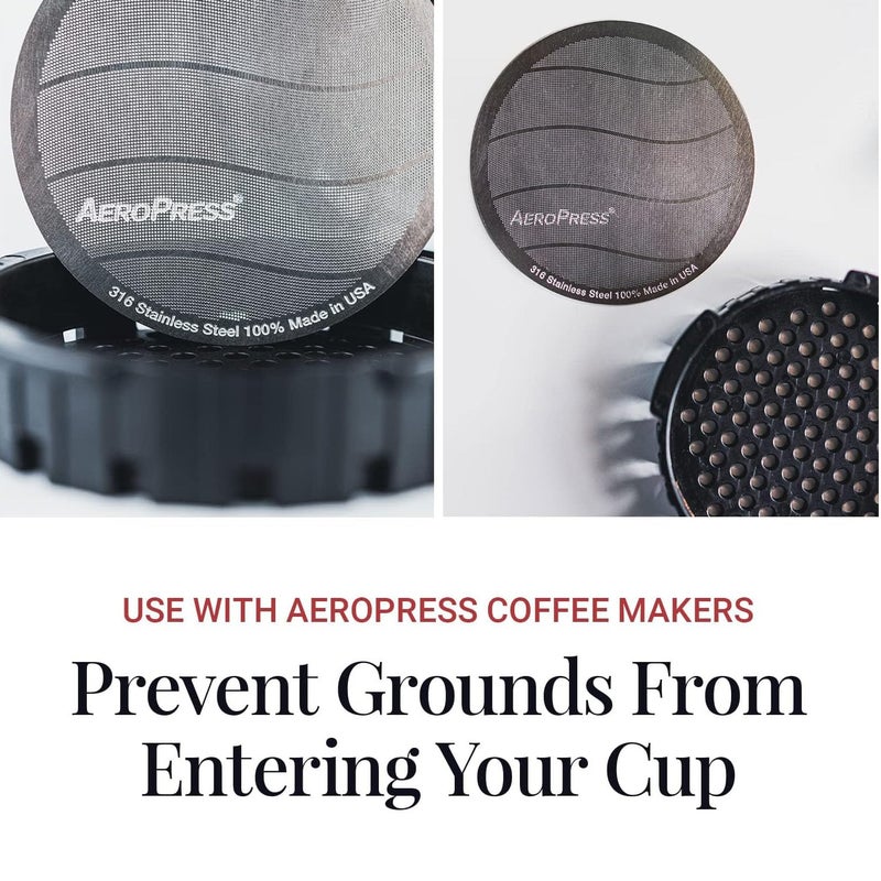 AeroPress 316 Stainless Steel Reusable Filter, Durable Metal Coffee Filter, Sustainable, Eco-Friendly, Travel-Friendly, Fits Standard Size AeroPress Manual Coffee Makers - Image 3