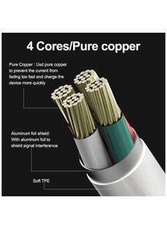 Filly USB Type C Cable 1M USB A to Type C Cable Nylon Braided Fast Charger Compatible with Samsung Galaxy S21, Note 20, MacBook Pro, Nintendo Switch, Huawei, iPad mini 6, GoPro Hero 7,PS5 Controller, 5A  - Image 5