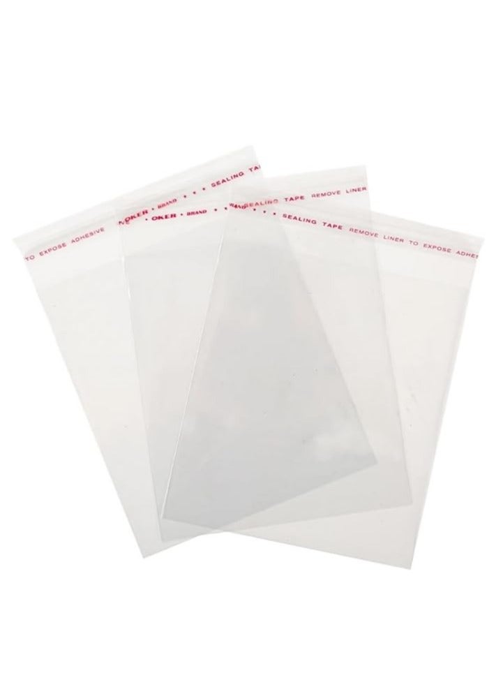 Terabyte 9 x 13 inches Clear Resealable Poly Mailers Bag, [100 Piece] Self-Sealing Plastic Cellophane Cello Bags for Packaging, Clothing, Pants, A4 Documents, Photos - Image 1