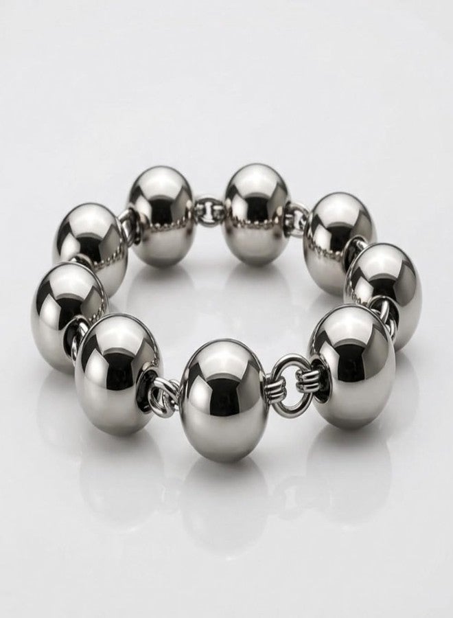 TEYRAH Simran Manke Shiny Sarb Loh Nickel Coated Kada | Sarb Loh | Men Kara | Tarsem Jassar Style | Mossewala style Kadda Sikh Accessory Sikh Bracelet Heavy Kada Big Kara Karha (6.2 CM Inner Diameter(9 Manke) Small) - Image 2