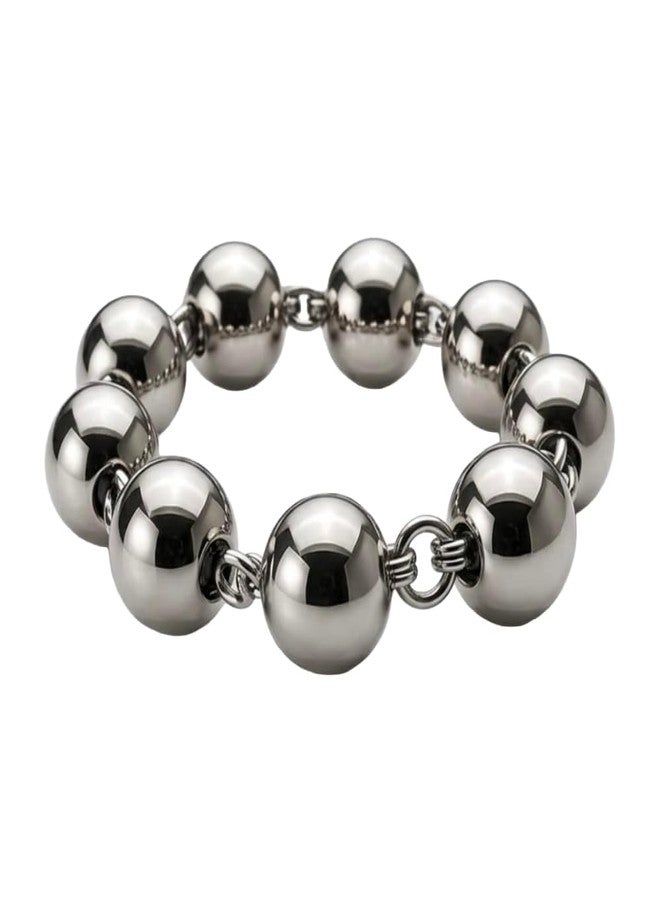 TEYRAH Simran Manke Shiny Sarb Loh Nickel Coated Kada | Sarb Loh | Men Kara | Tarsem Jassar Style | Mossewala style Kadda Sikh Accessory Sikh Bracelet Heavy Kada Big Kara Karha (6.2 CM Inner Diameter(9 Manke) Small) - Image 1