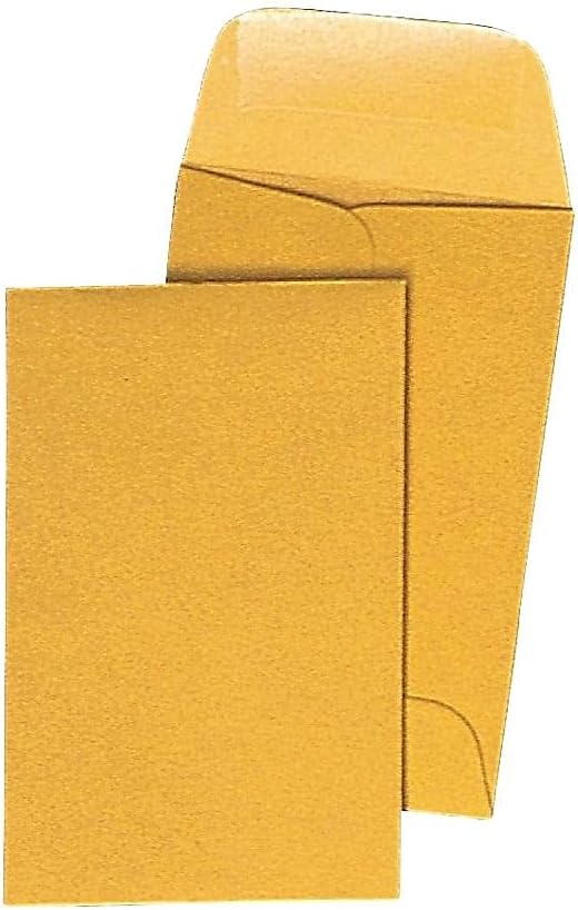 Staples 535062 Gummed Currency Envelopes 2 14Inch x 3 12Inch Brown 500Box 19848CC - Image 2