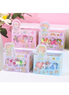 Cute Cartoon Series Special Oil Hand Tape Stickers Handbook Material Decoration Colorful Pet Tape Full Set Children Day Gifts [Campus Life of Small Sugar Beans] PET Single Box