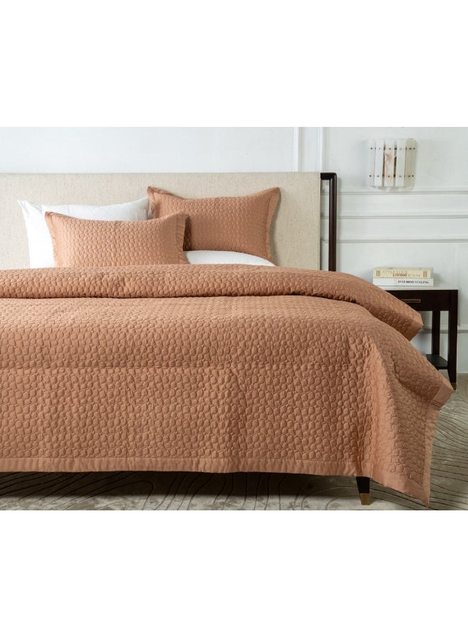 2XL Home Terracotta Bedspread Set for Home - Image 1